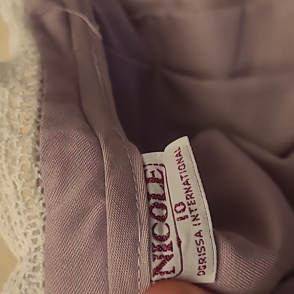 EUC VTG Nicole Dorissa Internation Girls Soft Lavender Pinafore Dress - Picture 13 of 17